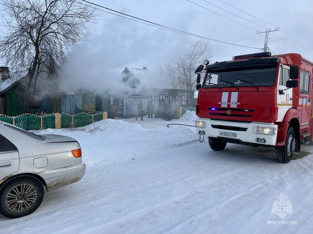 Пожар в Черемховском районе